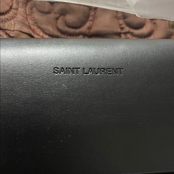 Yves Saint Laurent Black Rectangular Sunglasses